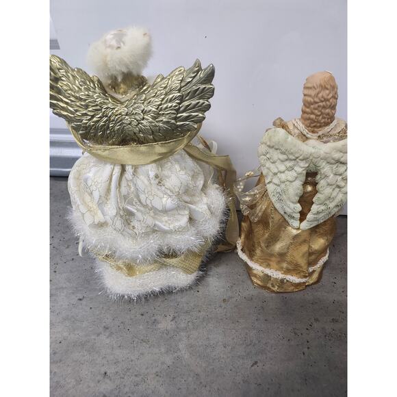 Pair vintage angel tree toppers - Picture 5 of 5